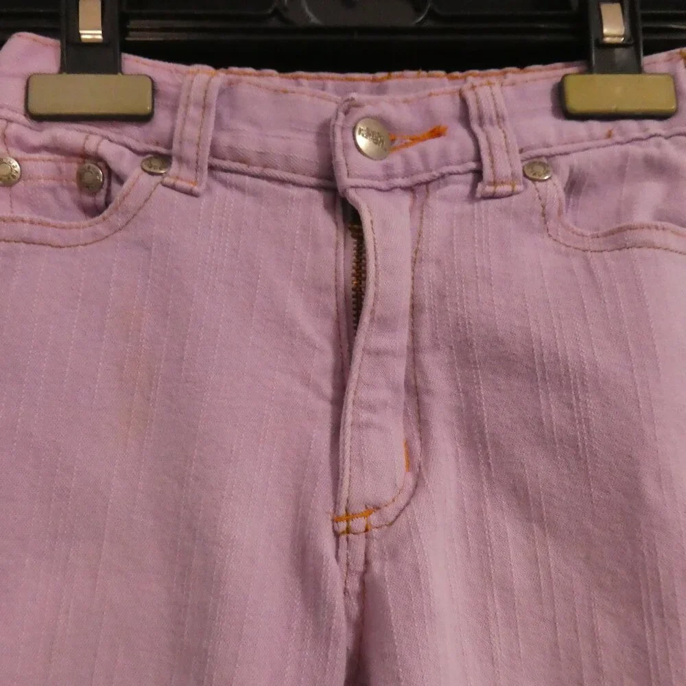 DISNEY - That's So Raven | size 5 | Pink Denim Jeans | Bell / Flare Bottoms - Picture 4 of 16